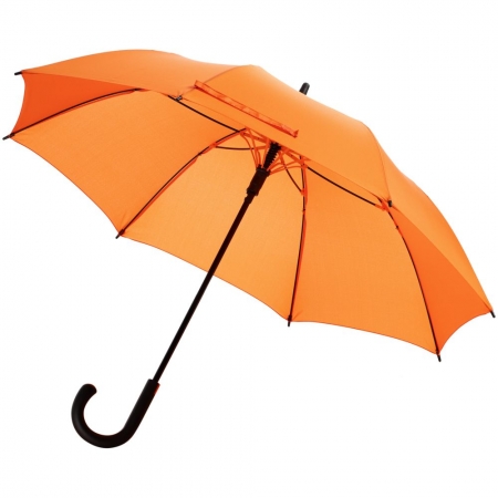 Зонт-трость Undercolor с цветными спицами, оранжевый купить с нанесением логотипа оптом на заказ в интернет-магазине Санкт-Петербург