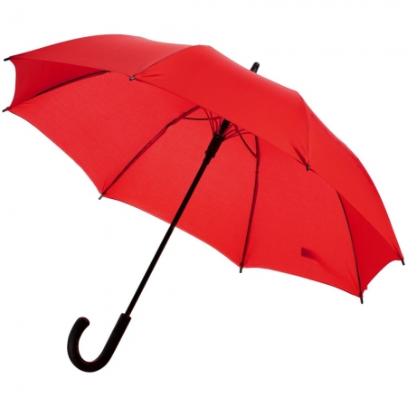 Зонт-трость Undercolor с цветными спицами, красный купить с нанесением логотипа оптом на заказ в интернет-магазине Санкт-Петербург