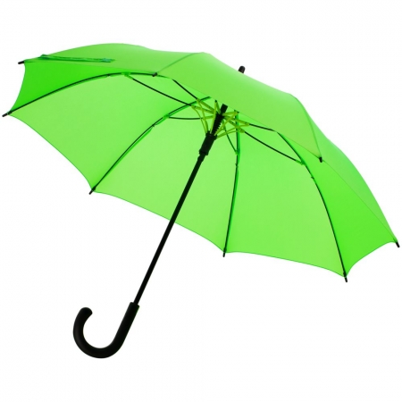 Зонт-трость Undercolor с цветными спицами, зеленое яблоко купить с нанесением логотипа оптом на заказ в интернет-магазине Санкт-Петербург