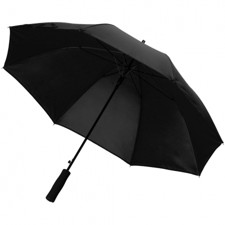 Зонт-трость Color Play, черный купить с нанесением логотипа оптом на заказ в интернет-магазине Санкт-Петербург