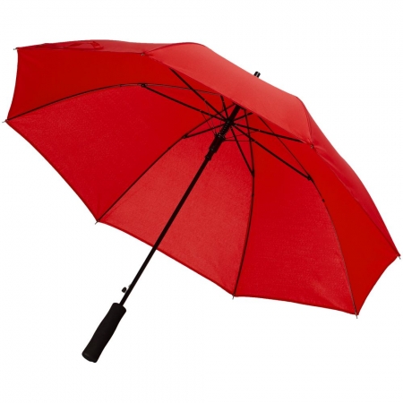 Зонт-трость Color Play, красный купить с нанесением логотипа оптом на заказ в интернет-магазине Санкт-Петербург