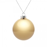Елочный шар Finery Gloss, 8 см, глянцевый золотистый