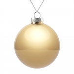 Елочный шар Finery Gloss, 10 см, глянцевый золотистый