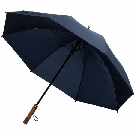 Зонт-трость Represent, темно-синий купить с нанесением логотипа оптом на заказ в интернет-магазине Санкт-Петербург