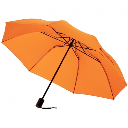 Зонт складной Rain Spell, оранжевый купить с нанесением логотипа оптом на заказ в интернет-магазине Санкт-Петербург