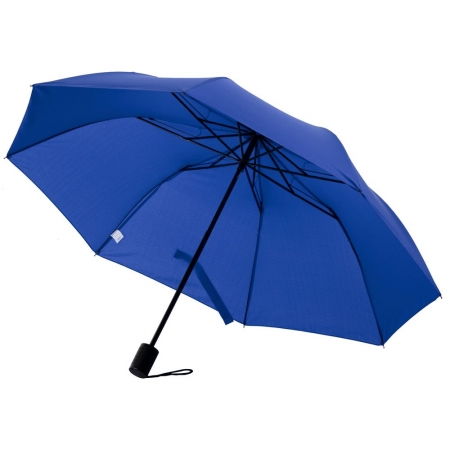 Зонт складной Rain Spell, синий купить с нанесением логотипа оптом на заказ в интернет-магазине Санкт-Петербург