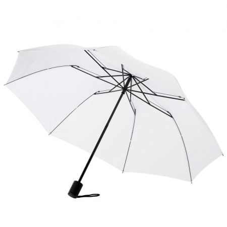 Зонт складной Rain Spell, белый купить с нанесением логотипа оптом на заказ в интернет-магазине Санкт-Петербург