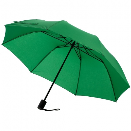 Зонт складной Rain Spell, зеленый купить с нанесением логотипа оптом на заказ в интернет-магазине Санкт-Петербург