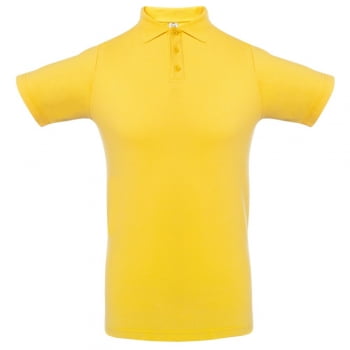 Рубашка поло мужская Virma light, желтая купить с нанесением логотипа оптом на заказ в интернет-магазине Санкт-Петербург