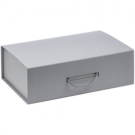 Коробка Big Case, серая купить с нанесением логотипа оптом на заказ в интернет-магазине Санкт-Петербург