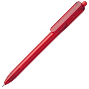 Ручка шариковая Bolide Transparent, красная купить с нанесением логотипа оптом на заказ в интернет-магазине Санкт-Петербург