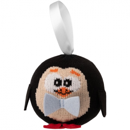 Елочный шар «Пингвин» купить с нанесением логотипа оптом на заказ в интернет-магазине Санкт-Петербург