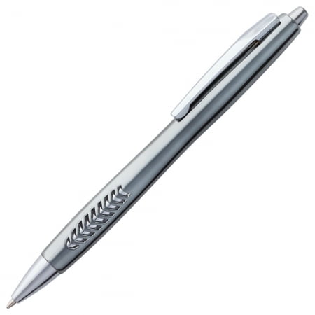 Ручка шариковая Barracuda, серая купить с нанесением логотипа оптом на заказ в интернет-магазине Санкт-Петербург