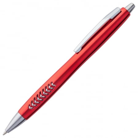 Ручка шариковая Barracuda, красная купить с нанесением логотипа оптом на заказ в интернет-магазине Санкт-Петербург