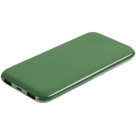 Внешний аккумулятор Uniscend All Day Compact 10000 мАч, зеленый купить с нанесением логотипа оптом на заказ в интернет-магазине Санкт-Петербург