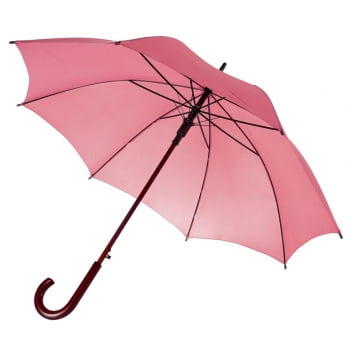 Зонт-трость Unit Standard, розовый купить с нанесением логотипа оптом на заказ в интернет-магазине Санкт-Петербург