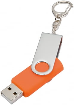 Флешка Twist, оранжевая, 16 Гб с нанесением логотипа купить оптом в интернет-магазине Санкт-Петербург