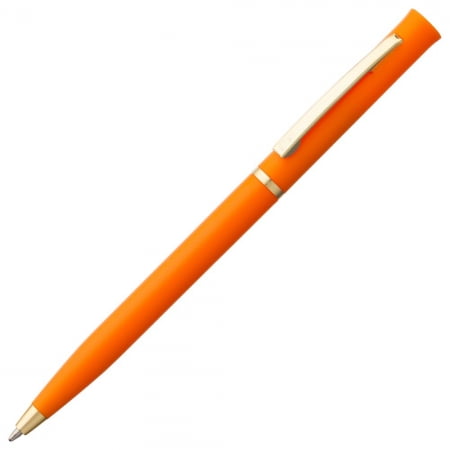 Ручка шариковая Euro Gold, оранжевая купить с нанесением логотипа оптом на заказ в интернет-магазине Санкт-Петербург