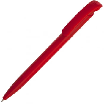 Ручка шариковая Clear Solid, красная купить с нанесением логотипа оптом на заказ в интернет-магазине Санкт-Петербург