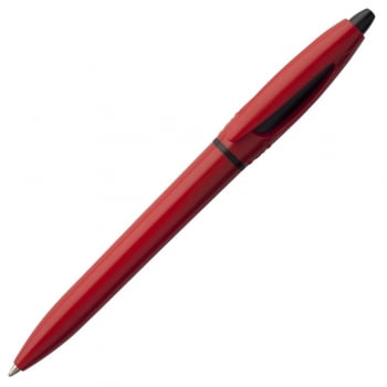 Ручка шариковая S! (Си), красная купить с нанесением логотипа оптом на заказ в интернет-магазине Санкт-Петербург