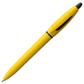 Ручка шариковая S! (Си), желтая купить с нанесением логотипа оптом на заказ в интернет-магазине Санкт-Петербург