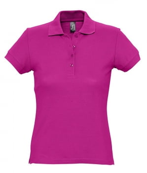 Рубашка поло женская PASSION 170, ярко-розовая (фуксия) купить с нанесением логотипа оптом на заказ в интернет-магазине Санкт-Петербург