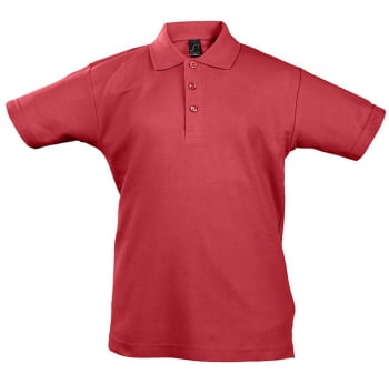 Рубашка поло детская Summer II Kids 170, красная купить с нанесением логотипа оптом на заказ в интернет-магазине Санкт-Петербург
