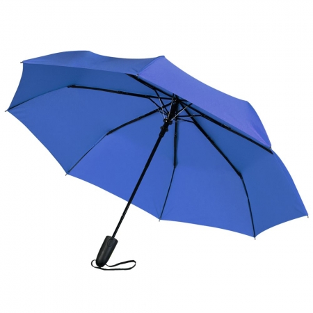 Складной зонт Magic с проявляющимся рисунком, синий, уценка купить с нанесением логотипа оптом на заказ в интернет-магазине Санкт-Петербург