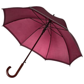 Зонт Unit Reflect, бордовый купить с нанесением логотипа оптом на заказ в интернет-магазине Санкт-Петербург