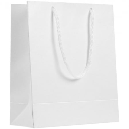 Пакет бумажный «Блеск», малый, белый купить с нанесением логотипа оптом на заказ в интернет-магазине Санкт-Петербург