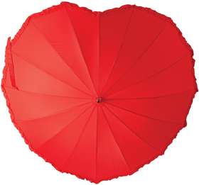 Зонт "Сердце" красный купить оптом с нанесением логотипа в Санкт-Петербурге