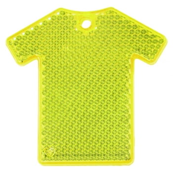 Светоотражатель «Футболка», неон-желтый купить с нанесением логотипа оптом на заказ в интернет-магазине Санкт-Петербург