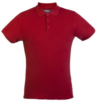 Рубашка поло стретч мужская EAGLE, красная купить с нанесением логотипа оптом на заказ в интернет-магазине Санкт-Петербург