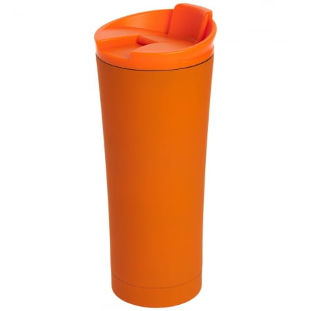 Термостакан Smoothy, оранжевый купить с нанесением логотипа оптом на заказ в интернет-магазине Санкт-Петербург