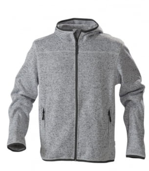 Куртка флисовая мужская RICHMOND, серый меланж купить с нанесением логотипа оптом на заказ в интернет-магазине Санкт-Петербург