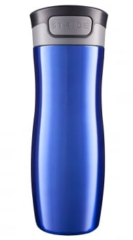 Термостакан Tansley, герметичный, вакуумный, синий купить с нанесением логотипа оптом на заказ в интернет-магазине Санкт-Петербург