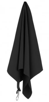 Полотенце Atoll Medium, черное купить с нанесением логотипа оптом на заказ в интернет-магазине Санкт-Петербург