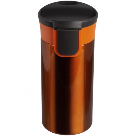 Термостакан Tralee, оранжевый купить с нанесением логотипа оптом на заказ в интернет-магазине Санкт-Петербург