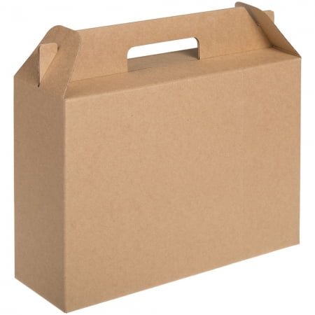 Коробка In Case L, крафт купить с нанесением логотипа оптом на заказ в интернет-магазине Санкт-Петербург