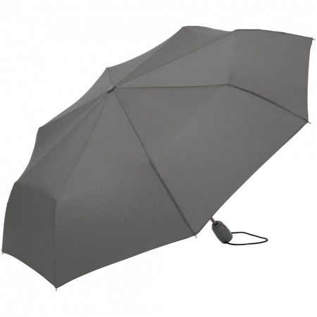 Зонт складной AOC, серый купить с нанесением логотипа оптом на заказ в интернет-магазине Санкт-Петербург