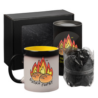 Набор «Булки горят» с чаем купить с нанесением логотипа оптом на заказ в интернет-магазине Санкт-Петербург
