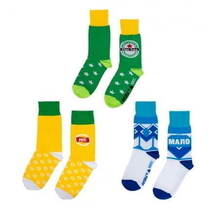 Набор носков «Приятное с неполезным» купить с нанесением логотипа оптом на заказ в интернет-магазине Санкт-Петербург