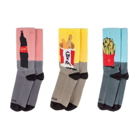 Набор носков «Фастфуд» купить с нанесением логотипа оптом на заказ в интернет-магазине Санкт-Петербург