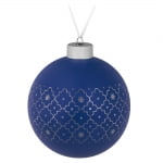 Елочный шар Chain, 10 см, синий