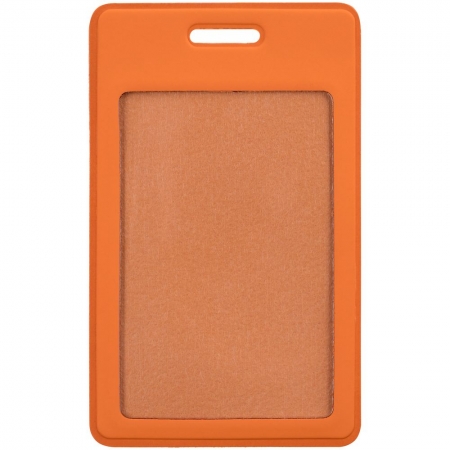Чехол для пропуска Dorset, оранжевый купить с нанесением логотипа оптом на заказ в интернет-магазине Санкт-Петербург
