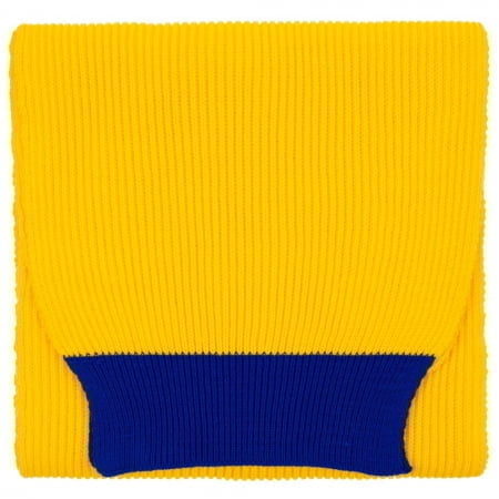 Шарф Snappy, желтый с синим купить с нанесением логотипа оптом на заказ в интернет-магазине Санкт-Петербург