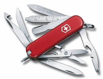 Нож-брелок MiniChamp 58, красный купить с нанесением логотипа оптом на заказ в интернет-магазине Санкт-Петербург