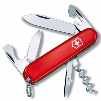 Армейский нож Tourist 84, красный купить с нанесением логотипа оптом на заказ в интернет-магазине Санкт-Петербург