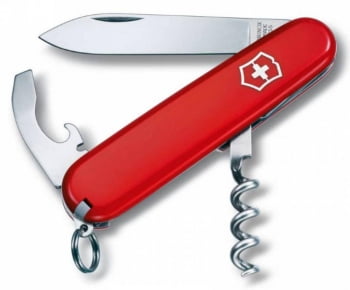 Армейский нож Waiter 84, красный купить с нанесением логотипа оптом на заказ в интернет-магазине Санкт-Петербург
