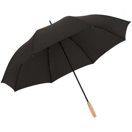 Зонт-трость Nature Golf Automatic, черный купить с нанесением логотипа оптом на заказ в интернет-магазине Санкт-Петербург